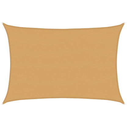 vidaXL Sunshade Sail 160 g/m² Rectangular Sand 5x7 m HDPE