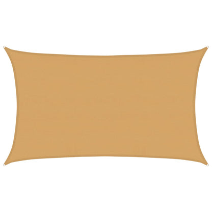 vidaXL Sunshade Sail 160 g/m² Rectangular Sand 5x8 m HDPE