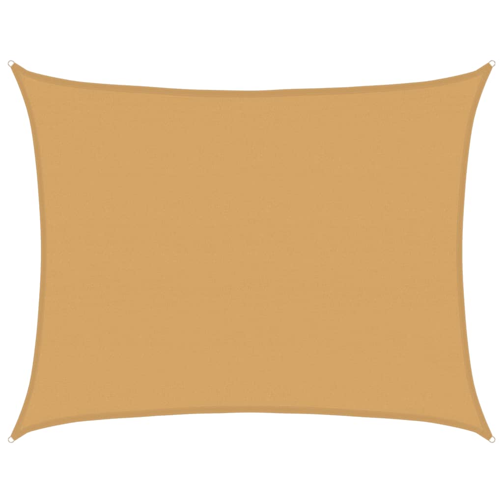 vidaXL Sunshade Sail 160 g/m² Rectangular Sand 6x7 m HDPE