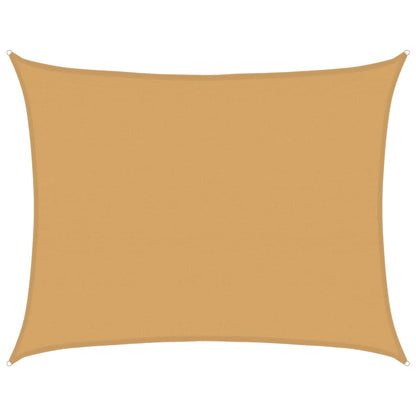 vidaXL Sunshade Sail 160 g/m² Rectangular Sand 6x7 m HDPE