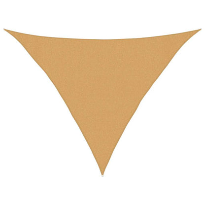 vidaXL Sunshade Sail 160 g/m² Triangular Sand 3x3x4.2 m HDPE