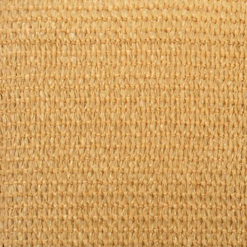 vidaXL Sunshade Sail 160 g/m² Triangular Sand 3.5x3.5x4.9 m HDPE