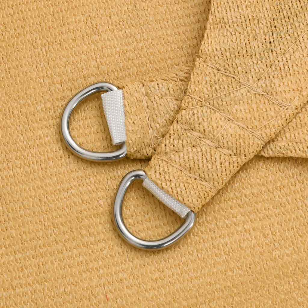 vidaXL Sunshade Sail 160 g/m² Triangular Sand 4x4x5.8 m HDPE