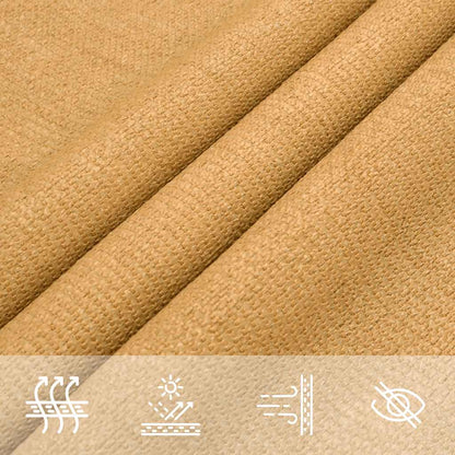 vidaXL Sunshade Sail 160 g/m² Triangular Sand 4.5x4.5x4.5 m HDPE