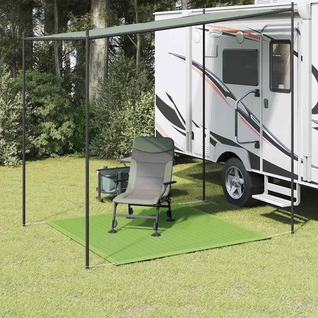 vidaXL Tent Carpet Light Green HDPE