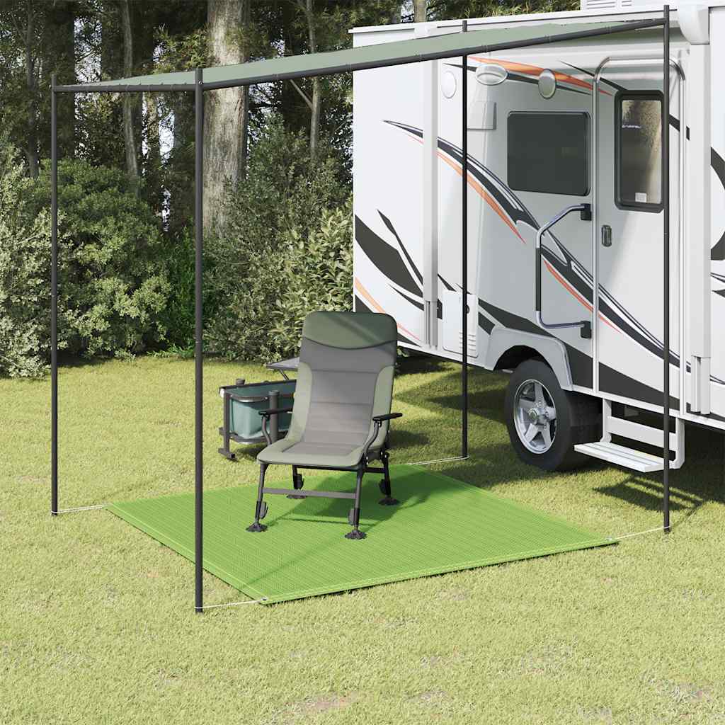vidaXL Tent Carpet Light Green 250x250 cm HDPE
