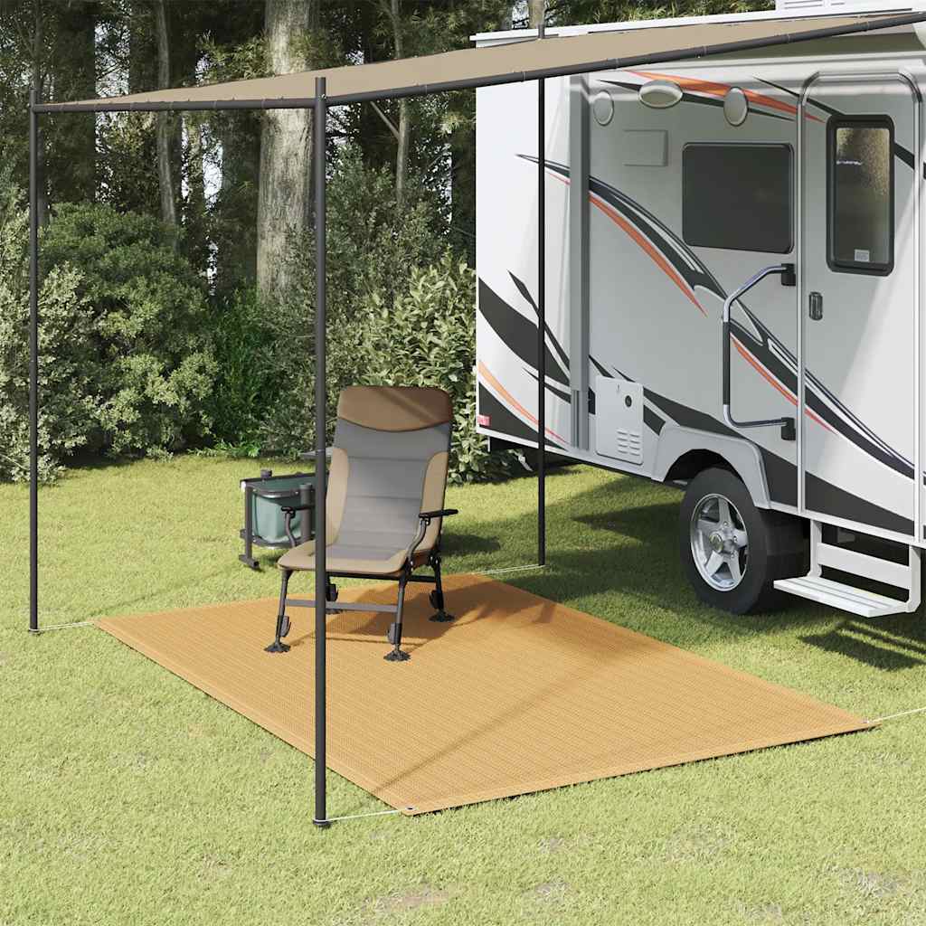 vidaXL Tent Carpet Sand 200x300 cm HDPE