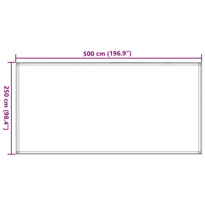 vidaXL Tent Carpet Sand 250x500 cm HDPE