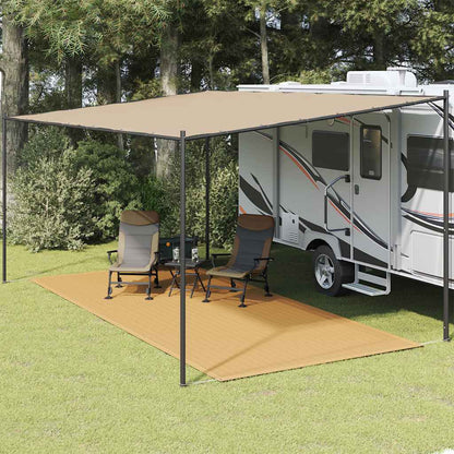 vidaXL Tent Carpet Sand 250x550 cm HDPE