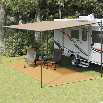 vidaXL Tent Carpet Sand 250x600 cm HDPE