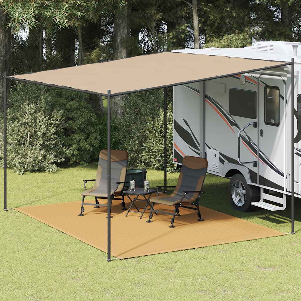 vidaXL Tent Carpet Sand 300x400 cm HDPE