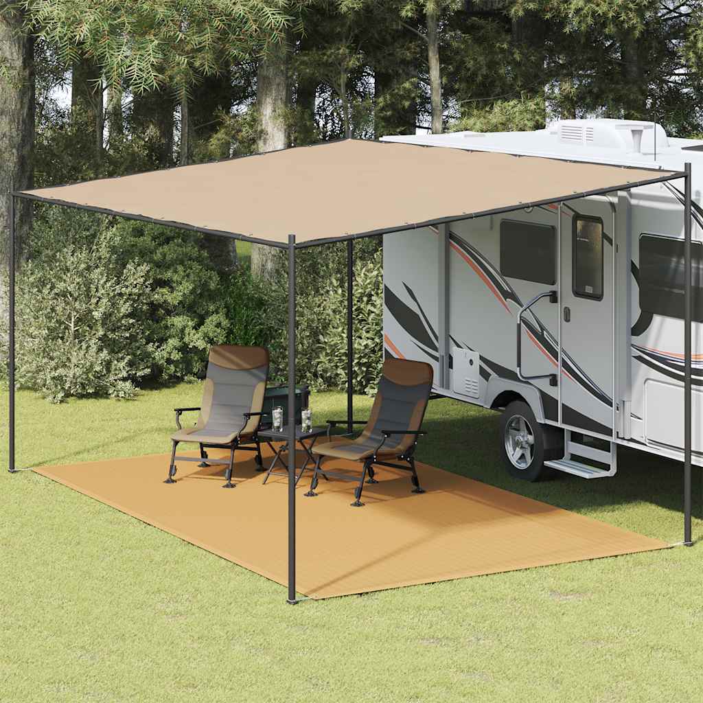vidaXL Tent Carpet Sand 300x600 cm HDPE