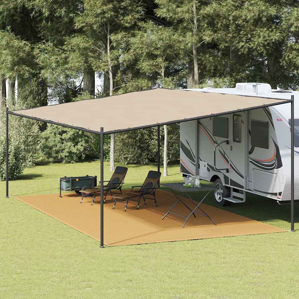 vidaXL Tent Carpet Sand 400x700 cm HDPE