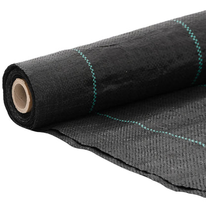 vidaXL Weed Membrane Black 4x5 m PP