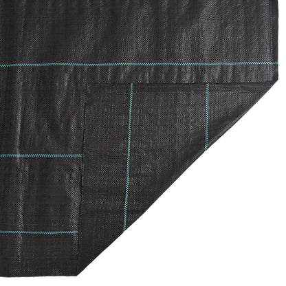 vidaXL Weed Membrane Black 4x5 m PP