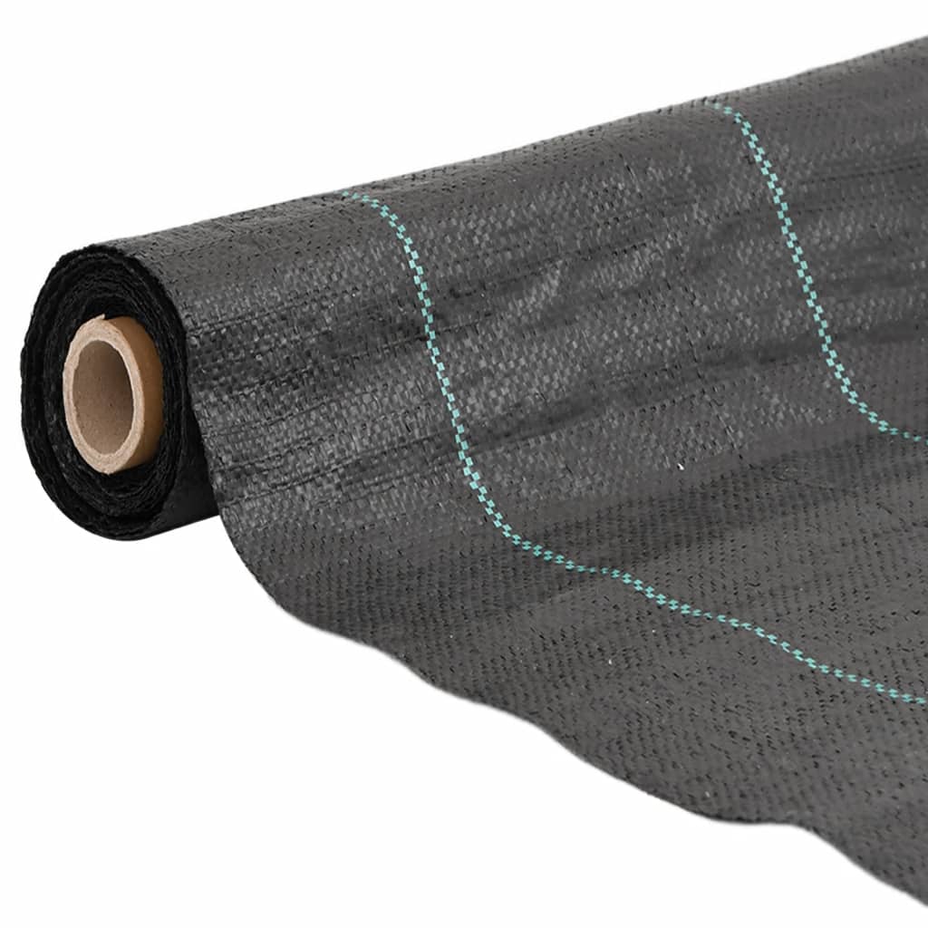 vidaXL Weed Membrane Black 4x25 m PP
