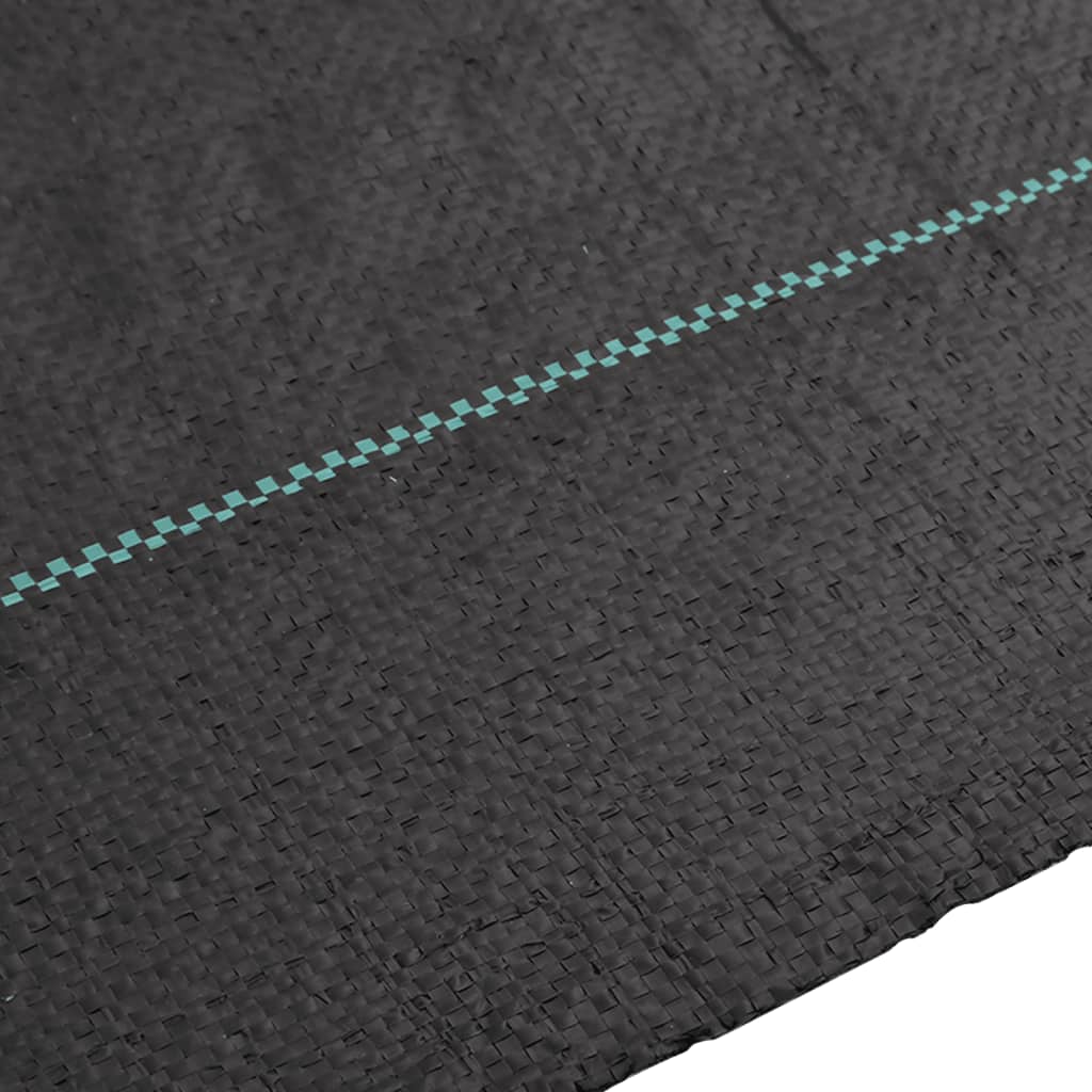 vidaXL Weed Membrane Black 4x50 m PP