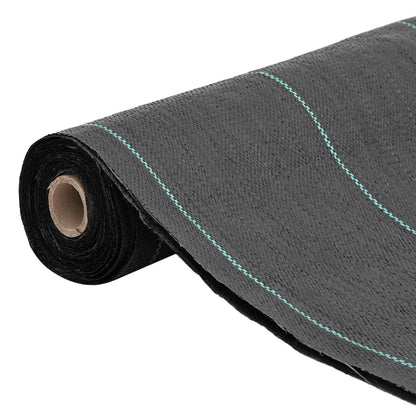 vidaXL Weed Membrane Black 0.5x25 m PP