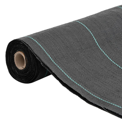 vidaXL Weed Membrane Black 0.5x150 m PP