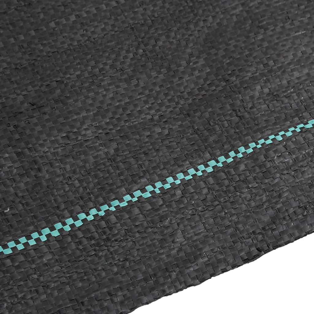 vidaXL Weed Membrane Black 0.5x200 m PP