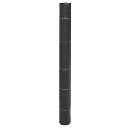 vidaXL Weed Membrane Black 1x200 m PP