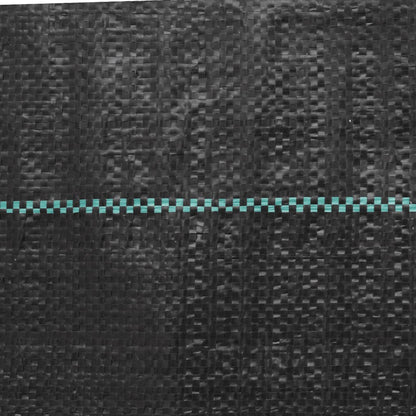 vidaXL Weed Membrane Black 1x200 m PP