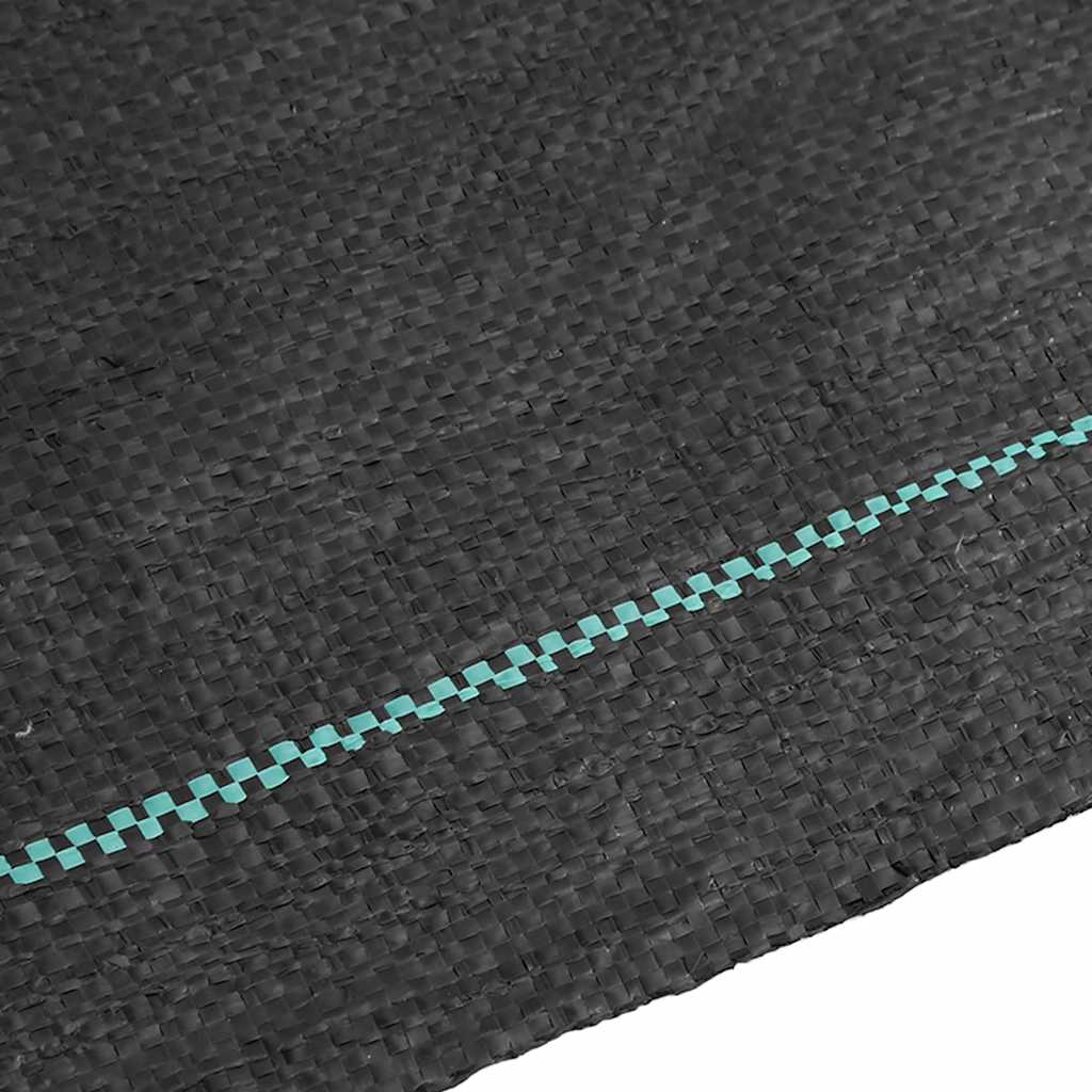 vidaXL Weed Membrane Black 1.5x25 m PP