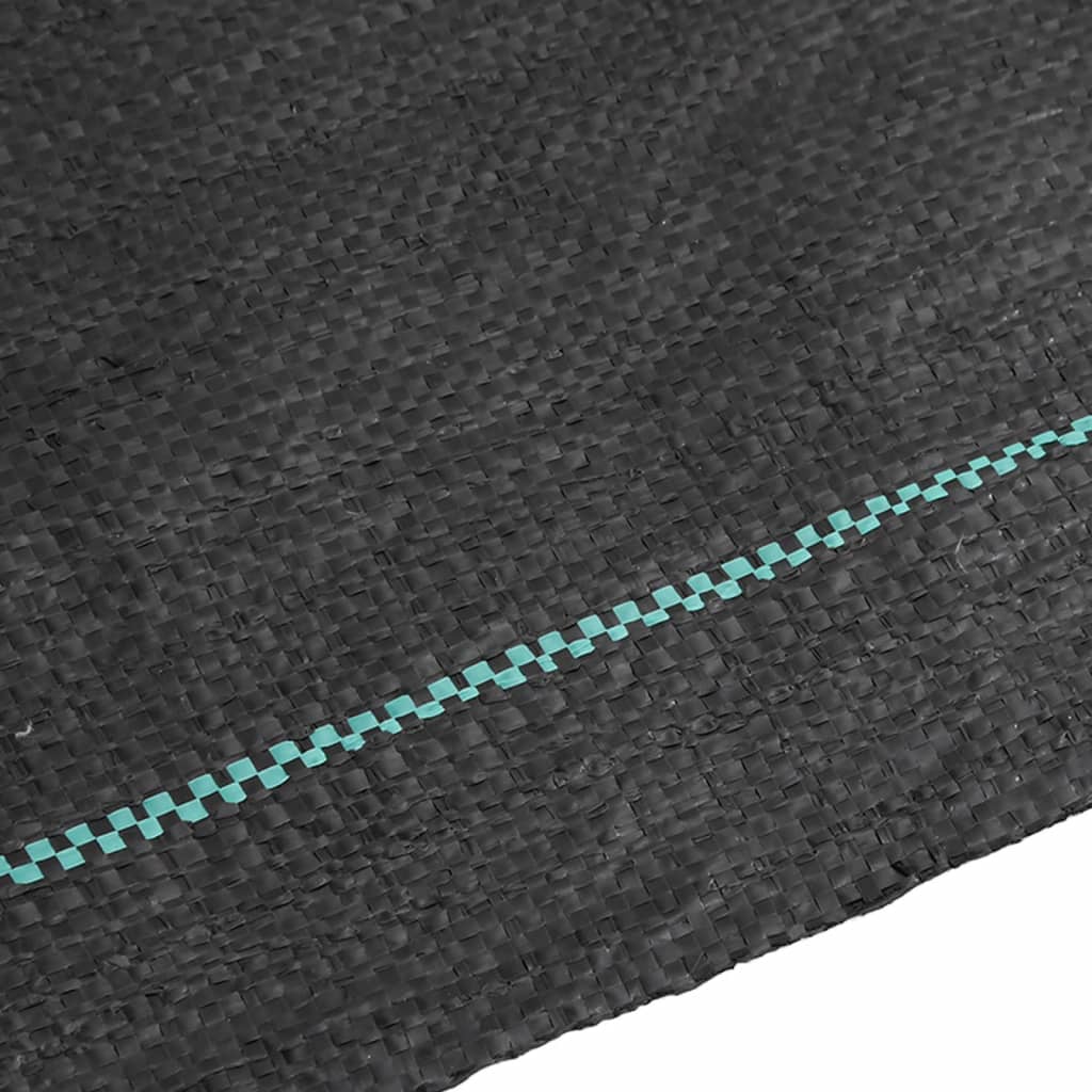 vidaXL Weed Membrane Black 1.5x50 m PP