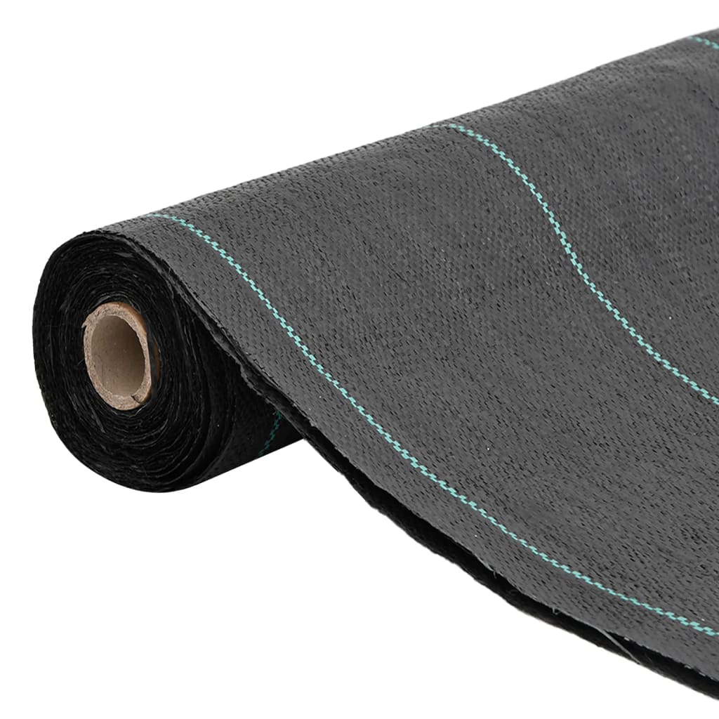 vidaXL Weed Membrane Black 1.5x150 m PP