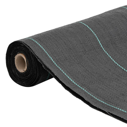 vidaXL Weed Membrane Black 1.5x150 m PP