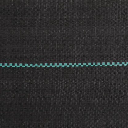 vidaXL Weed Membrane Black 1.5x150 m PP