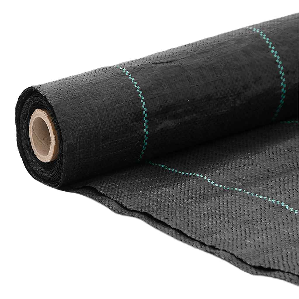 vidaXL Weed Membrane Black 4x10 m PP