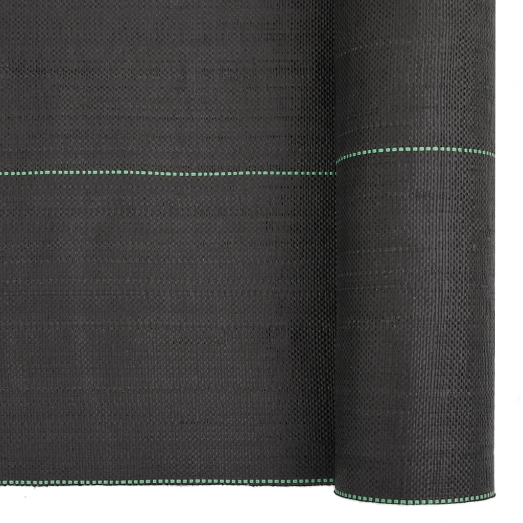 vidaXL Weed Membrane Black 0.5x10 m PP