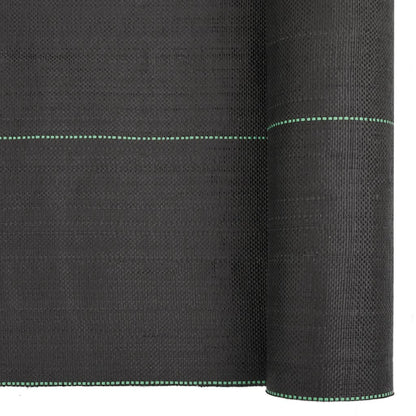 vidaXL Weed Membrane Black 0.5x10 m PP