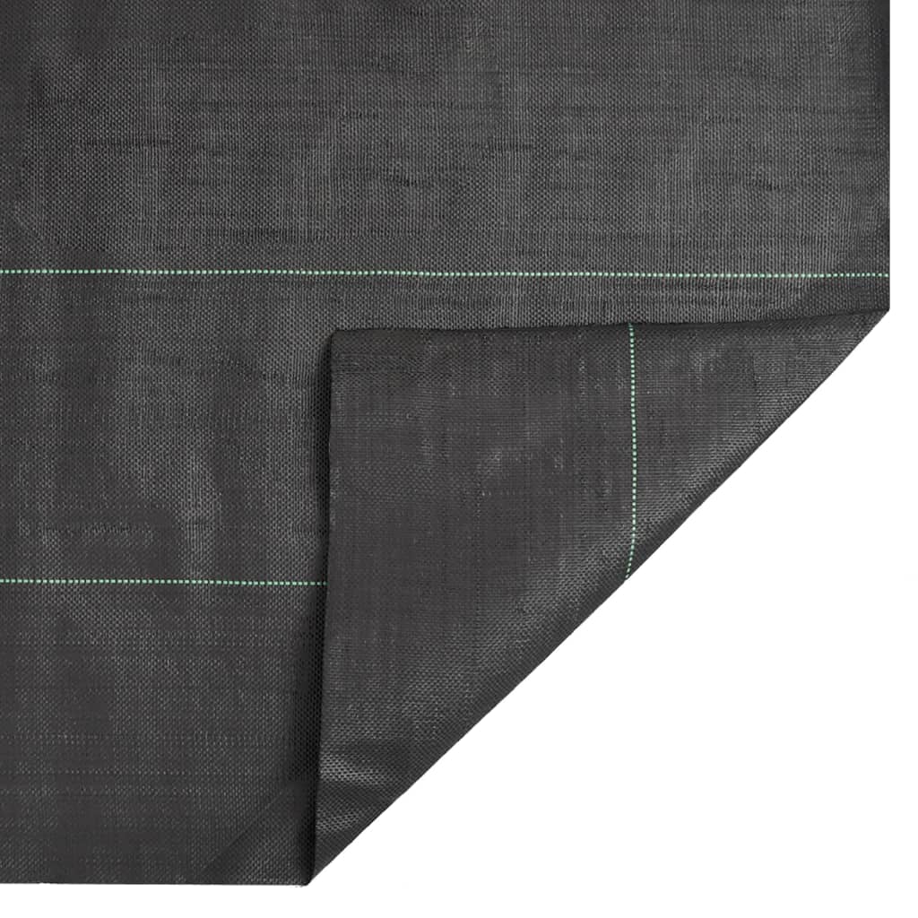 vidaXL Weed Membrane Black 0.5x10 m PP