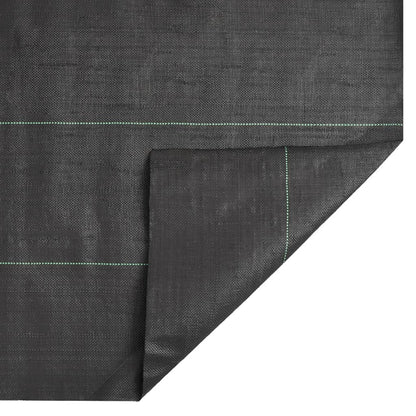 vidaXL Weed Membrane Black 0.5x10 m PP