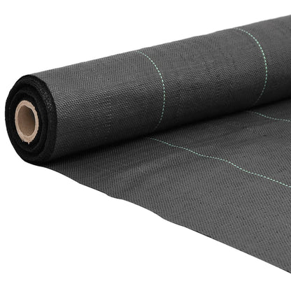 vidaXL Weed Membrane Black 0.5x25 m PP