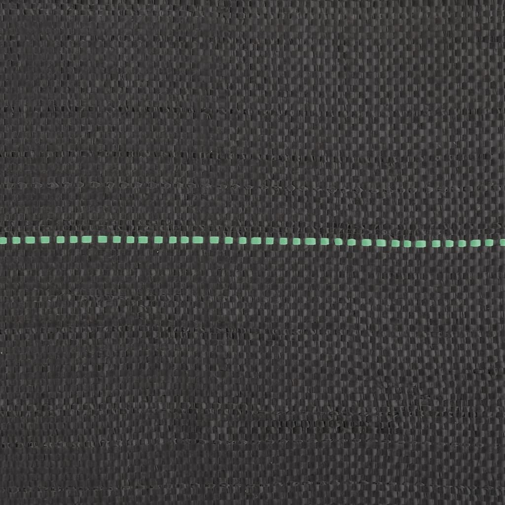 vidaXL Weed Membrane Black 0.5x25 m PP