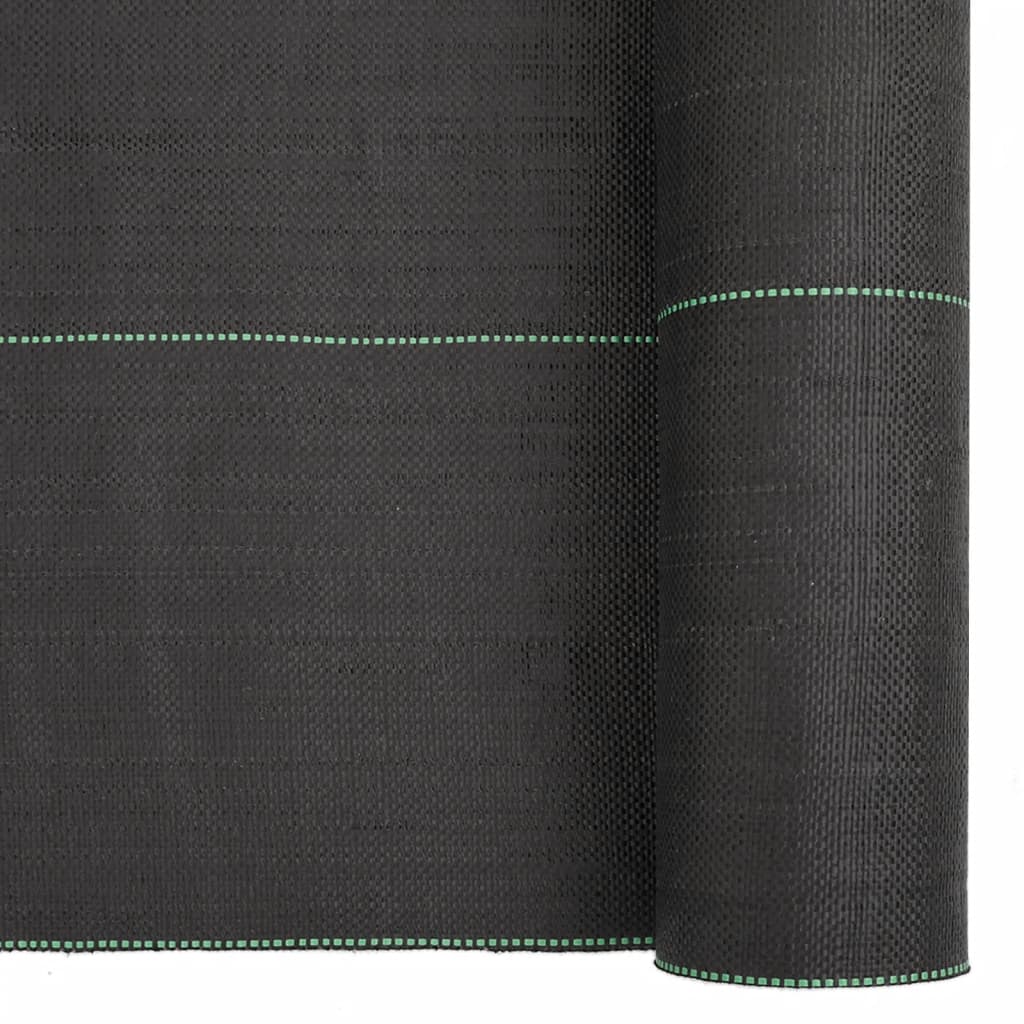vidaXL Weed Membrane Black 0.5x25 m PP