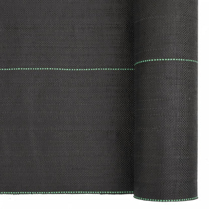 vidaXL Weed Membrane Black 0.5x25 m PP