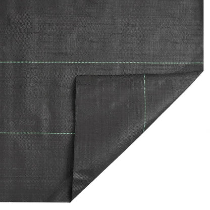 vidaXL Weed Membrane Black 0.5x25 m PP