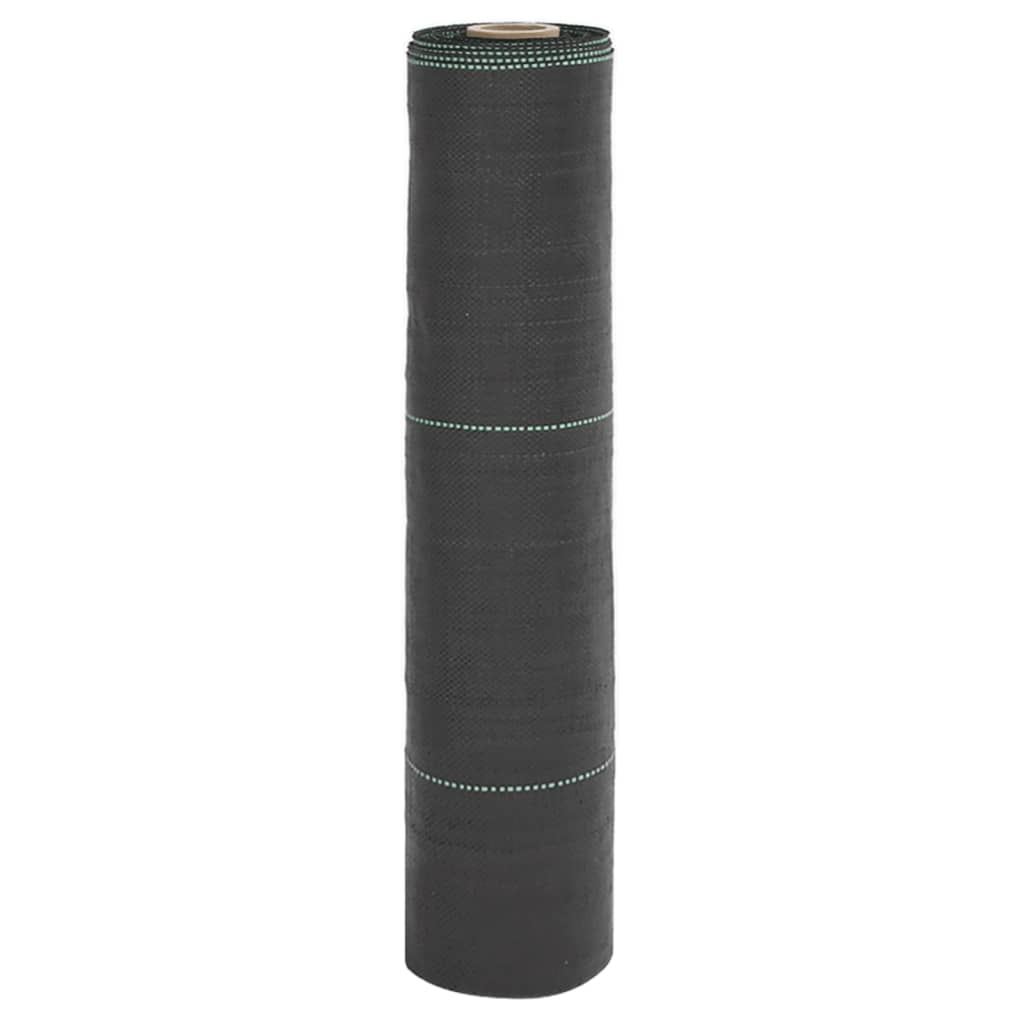 vidaXL Weed Membrane Black 0.5x50 m PP