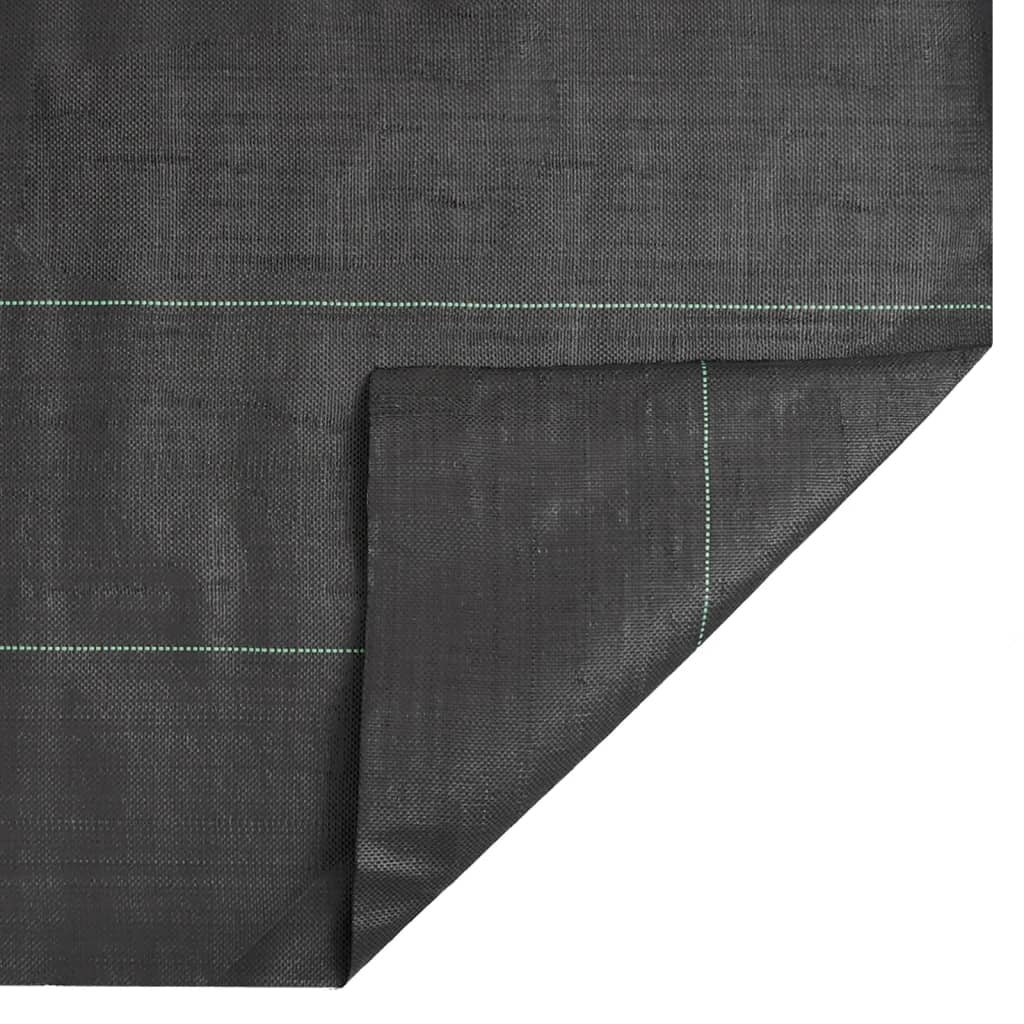 vidaXL Weed Membrane Black 0.5x50 m PP