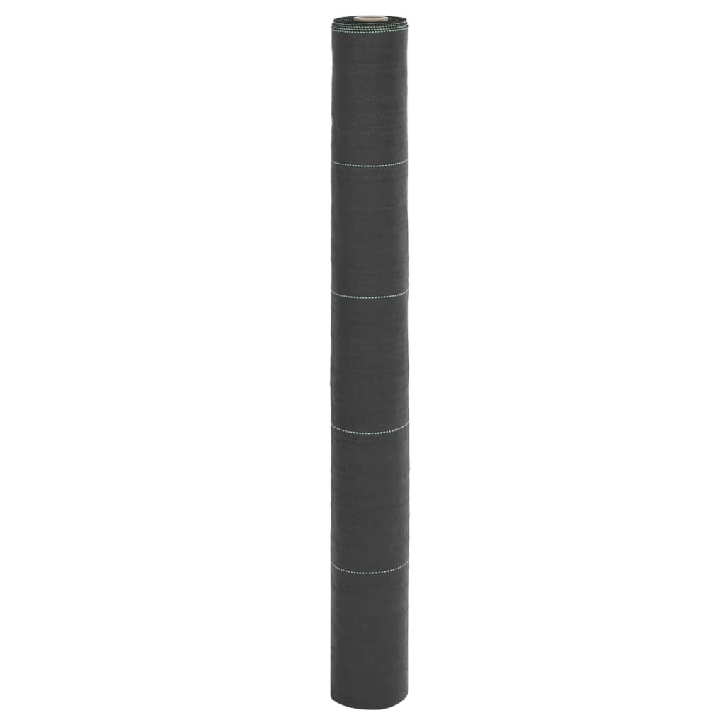 vidaXL Weed Membrane Black 1x200 m PP
