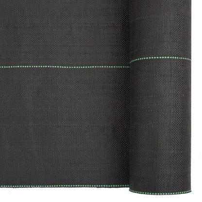 vidaXL Weed Membrane Black 1x200 m PP