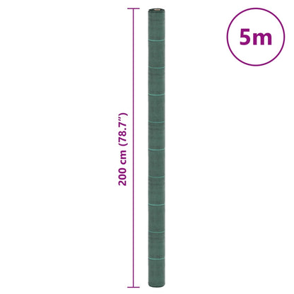 vidaXL Weed Membrane Green 2x5 m PP