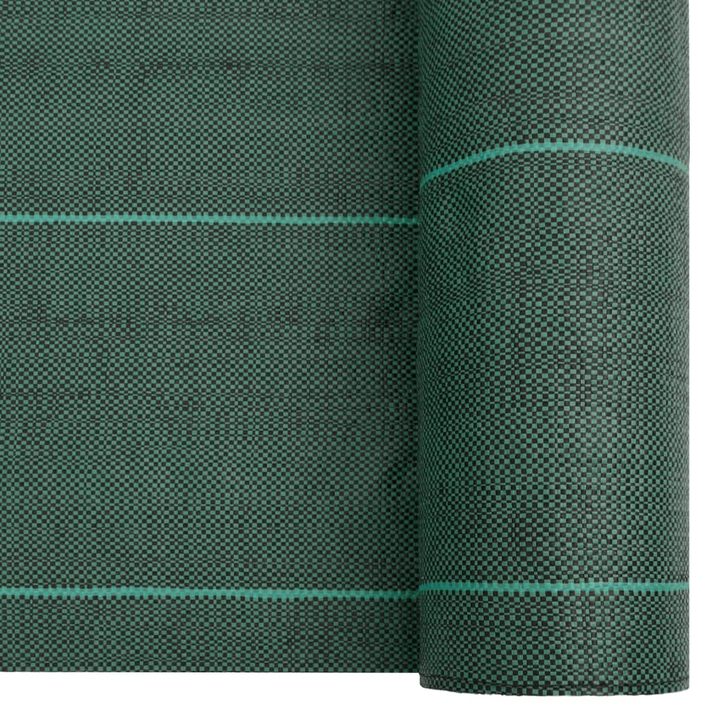 vidaXL Weed Membrane Green 2x10 m PP