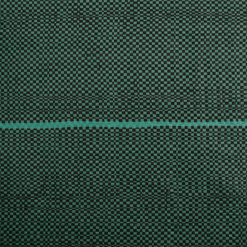 vidaXL Weed Membrane Green 2x10 m PP