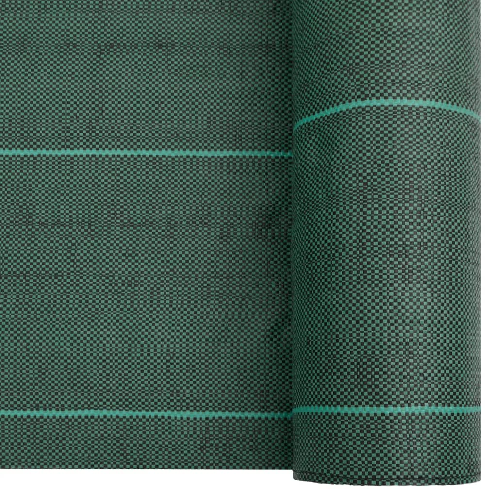 vidaXL Weed Membrane Green 4x10 m PP
