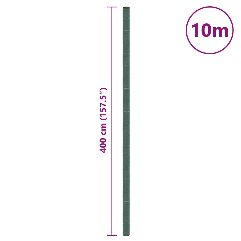 vidaXL Weed Membrane Green 4x10 m PP